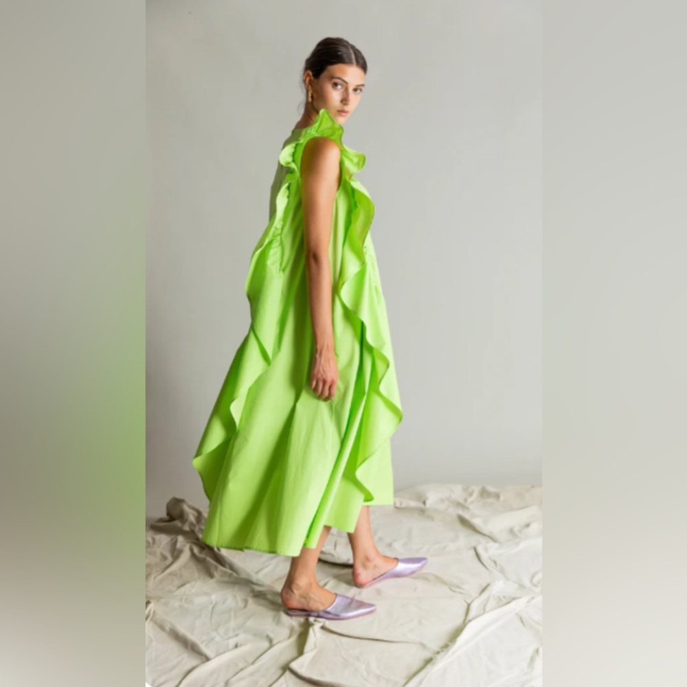 Psophia Side Ruffle dress BNWT